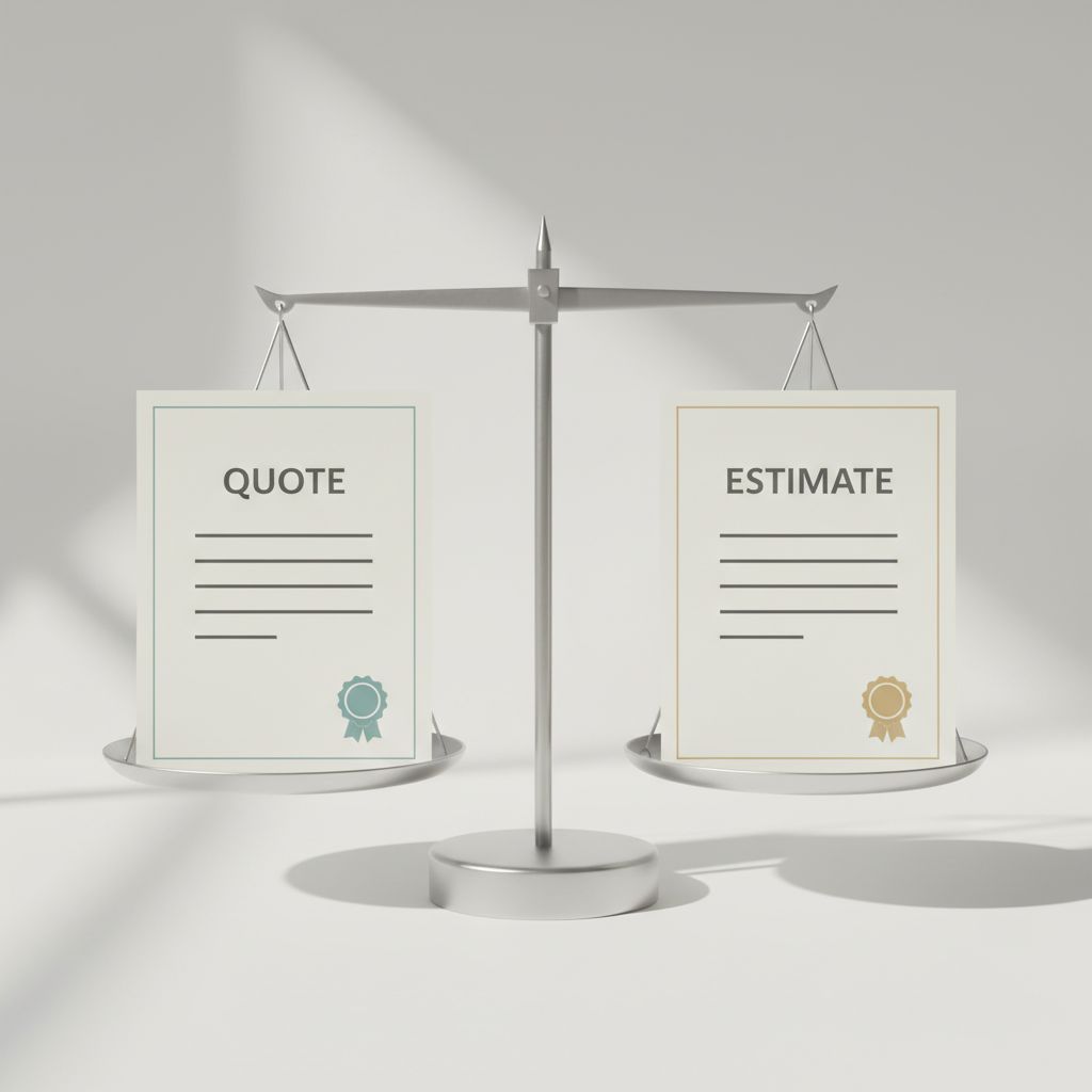 Quote vs Estimate: Key Differences Explained